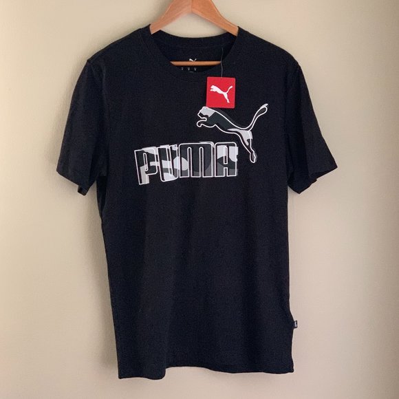 Puma Tee-shirt: Black with Camo Logo - NWT - Picture 3 of 9